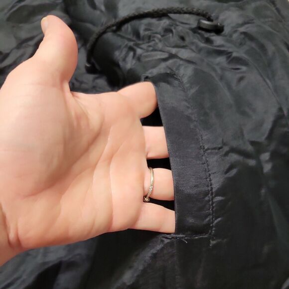 Outbrook Coat Women M Fleece Jacket Grey long Sleeve Button Patch Pockets Collar - Picture 8 of 14